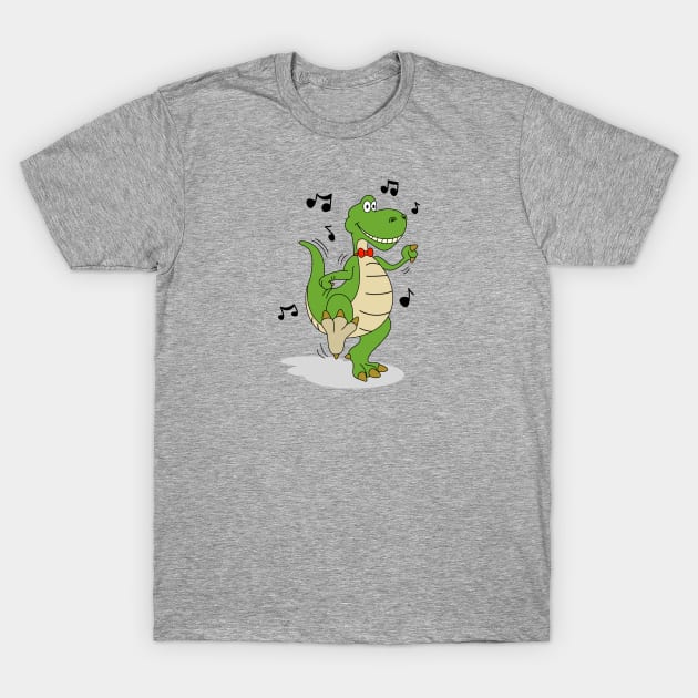 Dancin' Dinosaur T-Shirt by The Lemon Stationery & Gift Co